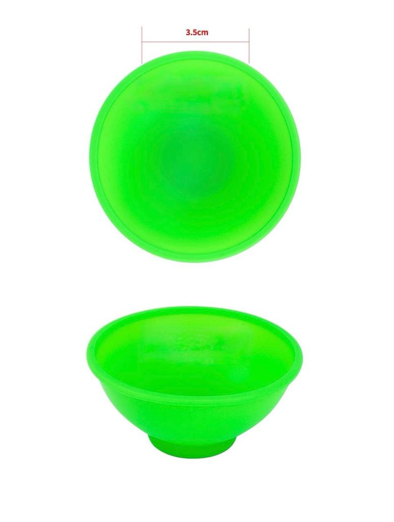 clear green bowl